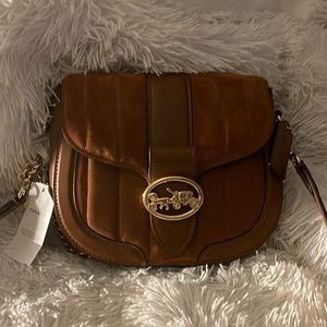 Never Used Coach Georgie Saddle Bag